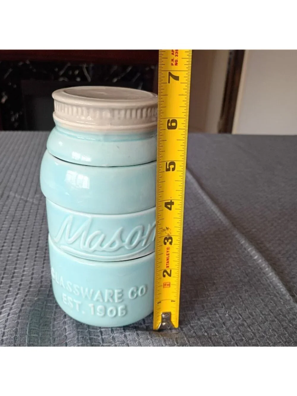 Set Mason Jar Glassware Measuring Cups 6.5 